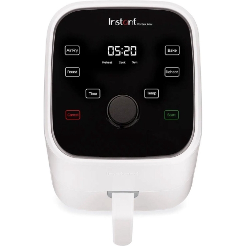 Instant Pot Vortex Mini Airfyer (wit) - 2 liter - compact - supersnel : tot 20% sneller dan andere heteluchtfriteuses! - bakken grillen verwarmen