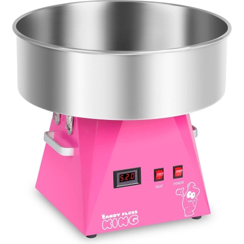 Royal Catering Suikerspinmachine - 52 cm - roze