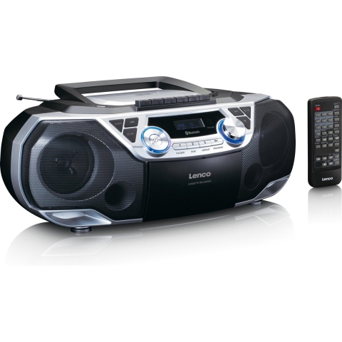 Lenco SCD-120SI - Draagbare radio CD speler met Bluetooth® - Zilver