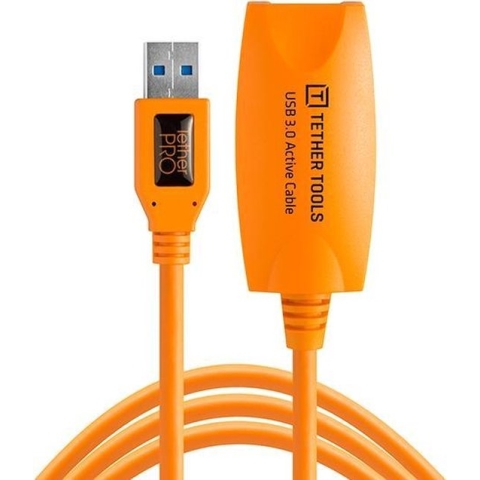 Tether Tools TetherPro USB 3.0 Active Extension 5 Meter Hi-Visibility Orange