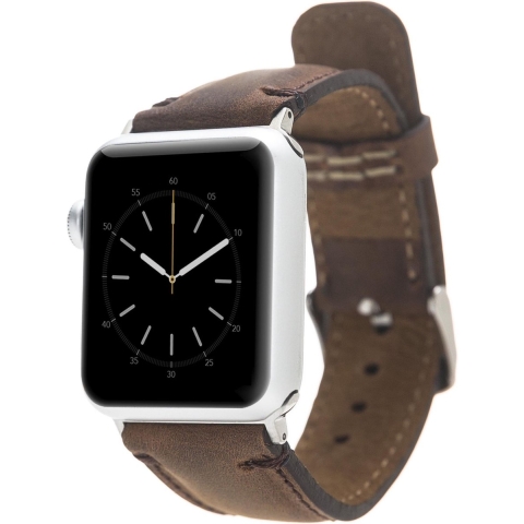 Bomonti Leather Leren bandje - Apple Watch Series 1/2/3 (42mm) - Bruin