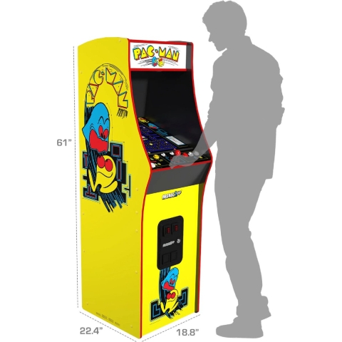 Arcade1Up - Pac-Man Deluxe Arcade Machine met 14 klassieke spellen