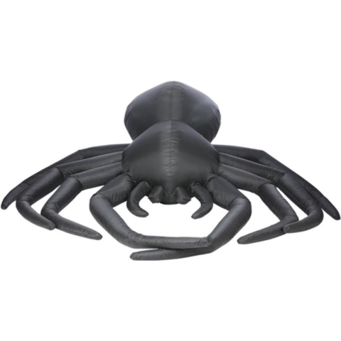 Smiffys Halloween Decoratie Giant Outdoor Inflatable Spider. 2,74 meter Zwart
