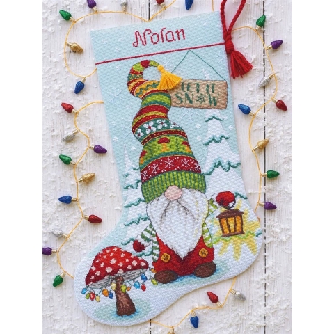 Dimensions Gnome Stocking borduren (pakket)