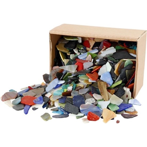 Mozaiek, afm 15-60 mm, kleuren assorti, Kleuren assorti, 2 kg