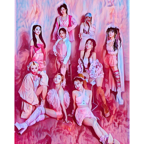 K-POP TWICE 3 - Canvas - 70 x 100 cm
