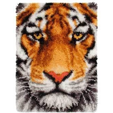 knoopkleed 38.016 tijger close-up (kant-en-klaar afgewerkt)