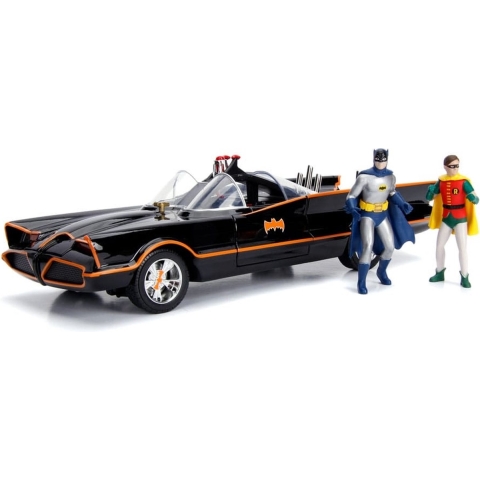 Classic TV Series Batmobile + Die Cast Figures - 1:18 - Jada Toys