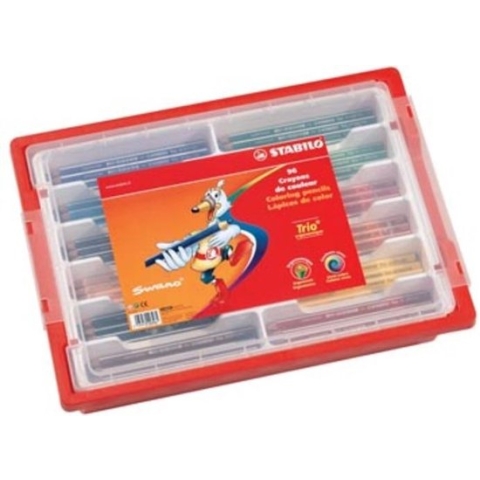 Kleurpotloden Stabilo Trio Thick Doos (96 Onderdelen)