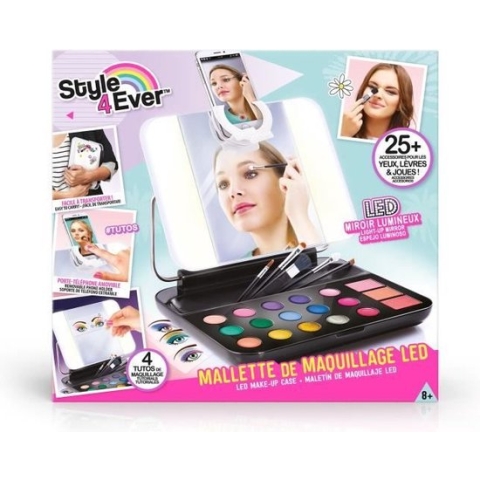 Canal Toys - Make-up etui met verlichte LED spiegel en telefoonhouder - Style 4 Ever - vanaf 8 jaar - OFG247