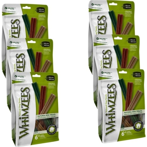 Whimzees Stix Large - Hondensnacks - 6 x 7x17.8 cm