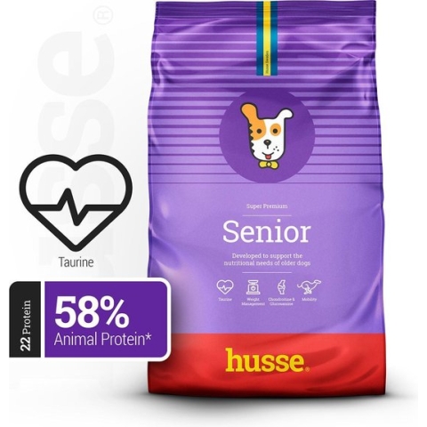 Husse Senior - Hondenvoer met Kip voor Senior Honden - 12 kg