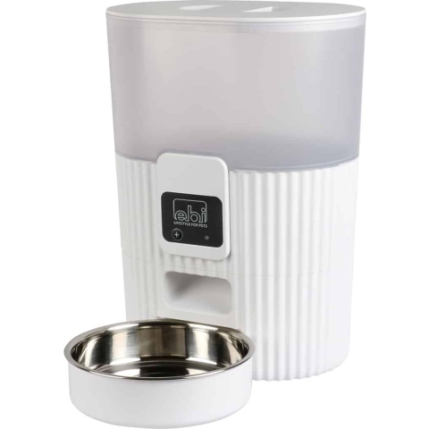 EBI Tinago - Smart Feeder - Voerautomaat Kat - Wit - 3,5L - 21x15x28cm