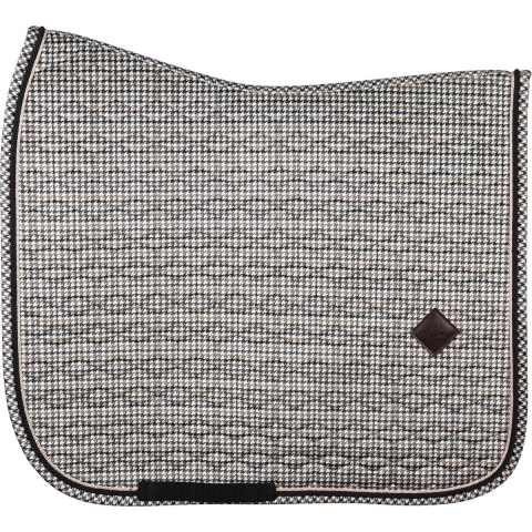 Kentucky Saddle Pad Pied-de-Poule - Kleur: Brown - Optie: Dressage - Maat: Full