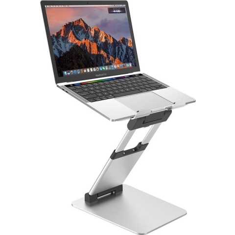 Ergonomische Laptop Standaard Verhoger - LB-569 - Zit Sta Bureau Stand - Inklapbaar en Verstelbaar - Aluminium Laptop & Macbook houder – Opvouwbaar