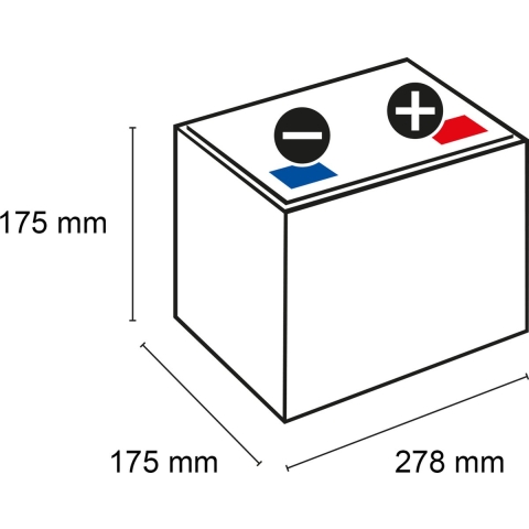 Exide Technologies EB712 Excell 12V 71Ah Zuur