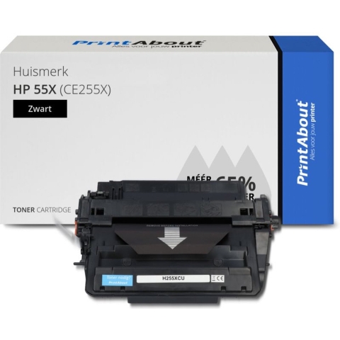 PrintAbout HP 55X (CE255X) toner zwart