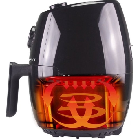Beper P101FRI001 - Hete Luchtfriteuse - Airfryer - Gezond Frituren - Frituurpan zonder Olie - 2L