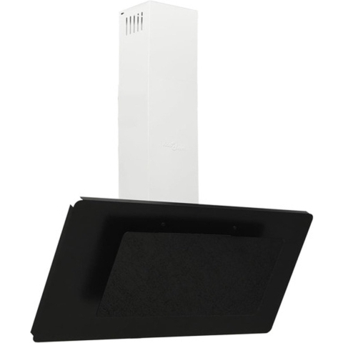 vidaXL Wandafzuigkap 90 cm roestvrij staal en gehard glas zwart