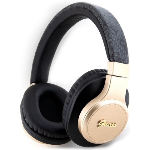 Guess 4G Script Logo Bluetooth Stereo Over-Ear Koptelefoon - Zwart