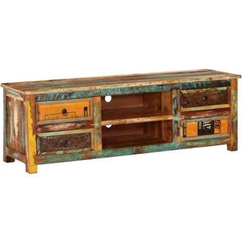 vidaXL-Tv-meubel-met-4-lades-gerecycled-hout