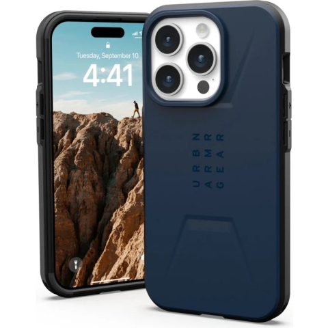 Urban Armor Gear Apple iPhone 15 Pro Plyo Hoesje met Mag - Blauw