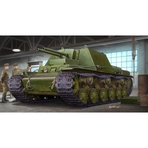 The 1:35 Model Kit of a Soviet KV-7 Object 227.

Plastic Kit 
Glue not included
Dimension 197 * 98 mm
250 Plastic parts
The manufacturer of the kit is Trumpeter.This kit is only online available.