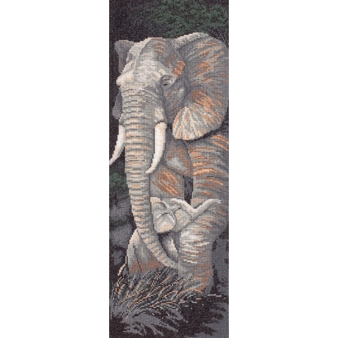PN-0008059- Telpakket kit Olifant met jong - LanArte
