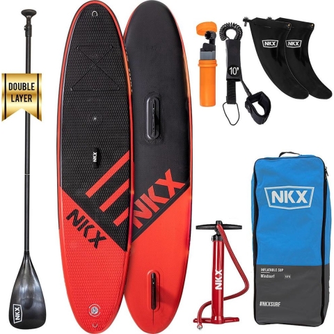 NKX Windsurf 9.0ft. Opblaasbare SUP Flame