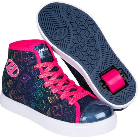 Heelys Veloz Blue Denim / Hot Pink / Rainbow
