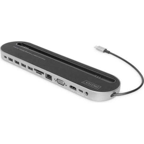 Digitus DA-70888 USB-C mini-dockingstation Geschikt voor merk: Universeel Chromebook, Chromebook, Lenovo Thinkpad, MacB