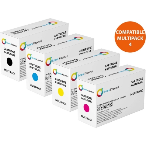 huismerk Set 4X huismerk Toner voor Hp 125A Color Laserjet Cm1312