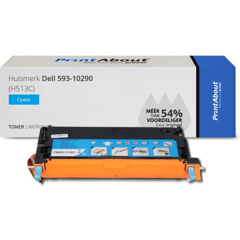 PrintAbout - Alternatief voor de Dell 593-10290 / cyaan