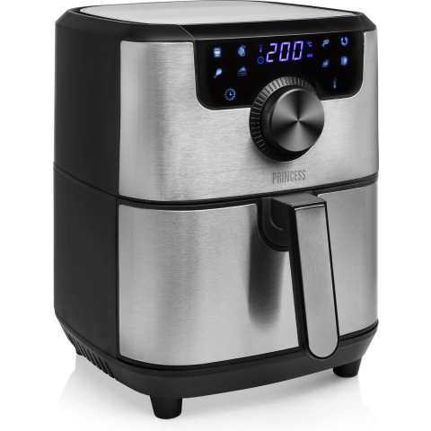 Princess Digitale Airfryer Deluxe 182033 - Heteluchtfriteuse - 4.5 liter - 8 voorgeprogrammeerde programma’s - RVS
