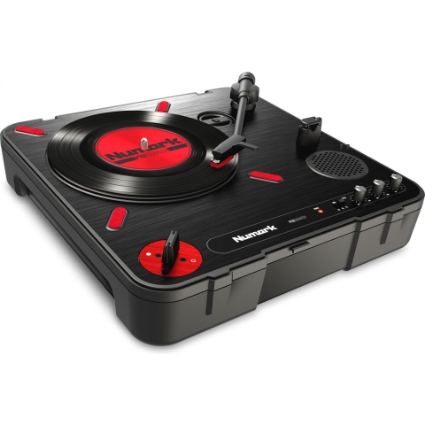 Numark PT01 DJ-draaitafel Draaitafel (dj) met directe aandrijving Zwart, Rood