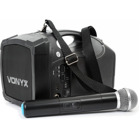 Portable speaker - Vonyx ST014 draagbaar omroepsyteem met draadloze handmicrofoon, Bluetooth en mp3 speler
