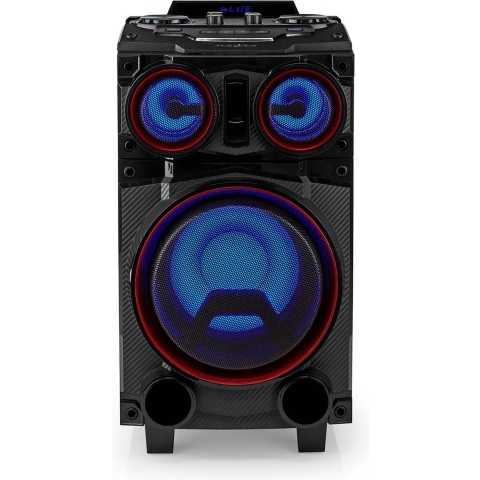 Bluetooth Party Speaker - Maximale batterijduur: 6.5 uur - 120 W - Handgreep - Feestverlichting - Equalizer - Zwart