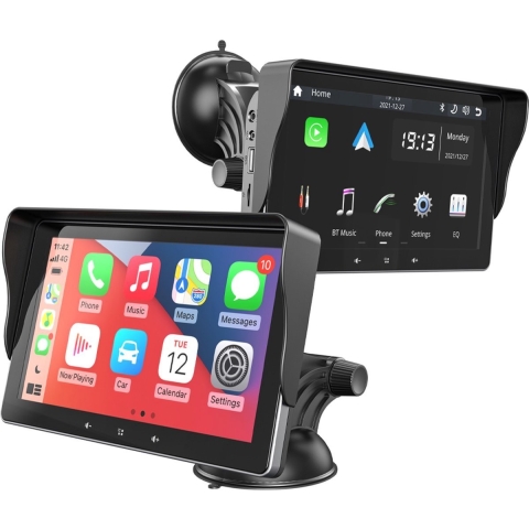 Dynavin portable smart navigatiesysteem 7 inch - Apple Carplay (draadloos) - Android Auto - Universeel - Bluetooth - Touchscreen - Autonavigatie / CarPlay
