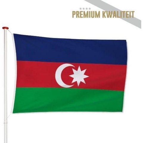Azerbeidzjaanse Vlag Azerbeidzjan 200x300cm - Kwaliteitsvlag - Geschikt voor buiten