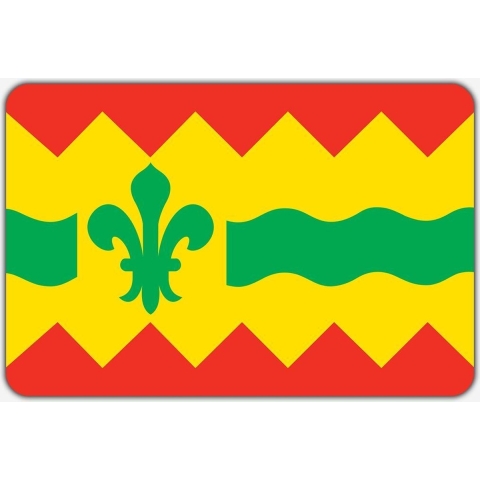 Vlag Boornbergum - 150 x 225 cm - Polyester