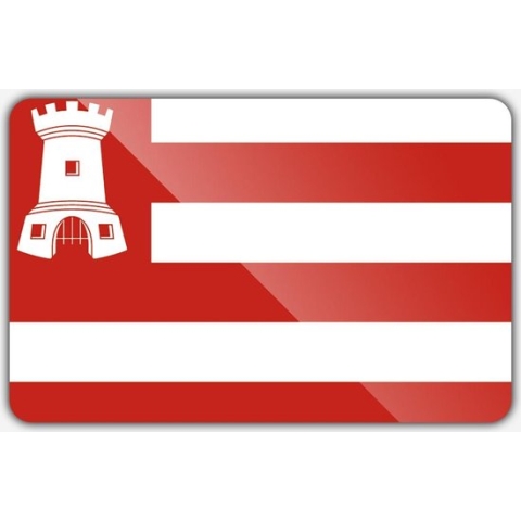 Vlag gemeente Alkmaar - 150 x 225 cm - Polyester