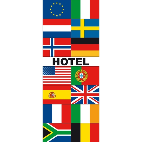 Meerlandenbanier hotel - 240x90cm - Polyester