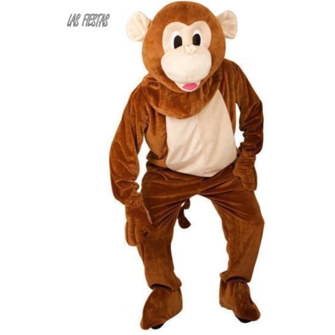 Kostuum plush mascotte aap
