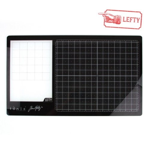Tonic Studios Tools - Glass Media Mat (58,4x35,6cm) Linkshandig 1913e Tim Holtz
