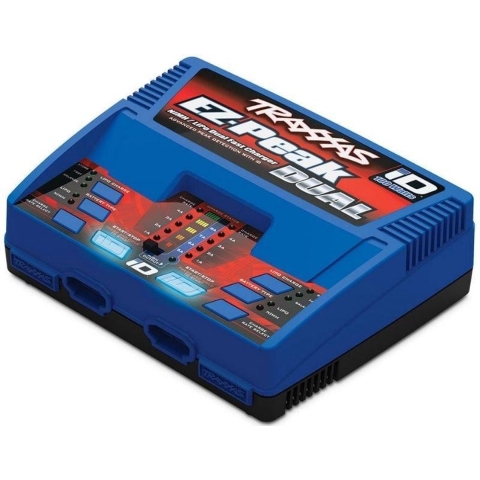 raxxas TRX2972GX Lader, EZ-Peak Plus, 100W Duo LiPo/NiMH met iD A