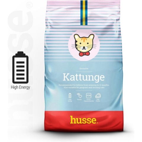 Husse Kattunge Kitten - 3 x 2 kg - Kittenvoer - Kattenvoer - Kittenbrokjes