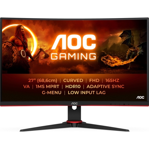 AOC C27G2E - Full HD Curved Gaming Monitor - 165hz - 27 inch