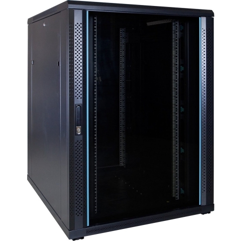 DSIT 22U serverkast / serverbehuizing met glazen deur 800x1000x1200mm (BxDxH) - 19 inch