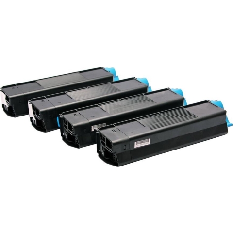 Set 4x ABC huismerk toner geschikt voor Oki C712 C712DN C712N C 712 C 712DN C 712N