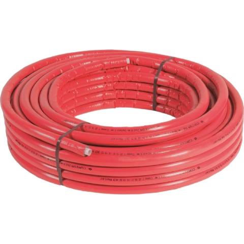 Bonfix - Meerlagenbuis met isolatie - 6mm - PU 16x2mm - 50m - Rood